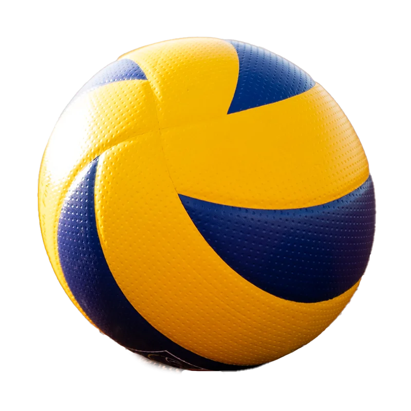 bola de volleyball azul e amarela